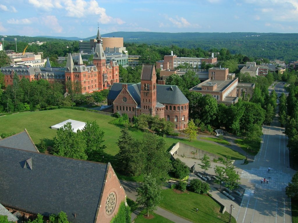 Cornell University located in Ithaca, NY