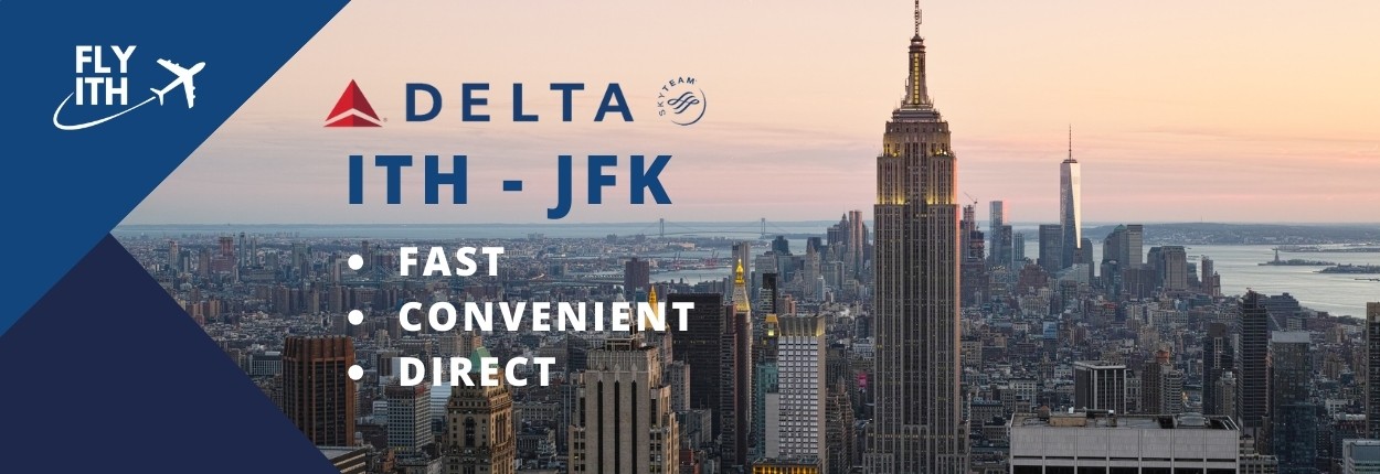 Fly ITH to JFK with Delta